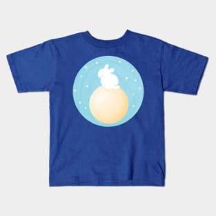 Bunnys on the Moon - Japanese Legends Kids T-Shirt